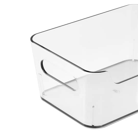 24 Pack: Small Clear Open Storage Bin by Simply Tidy®